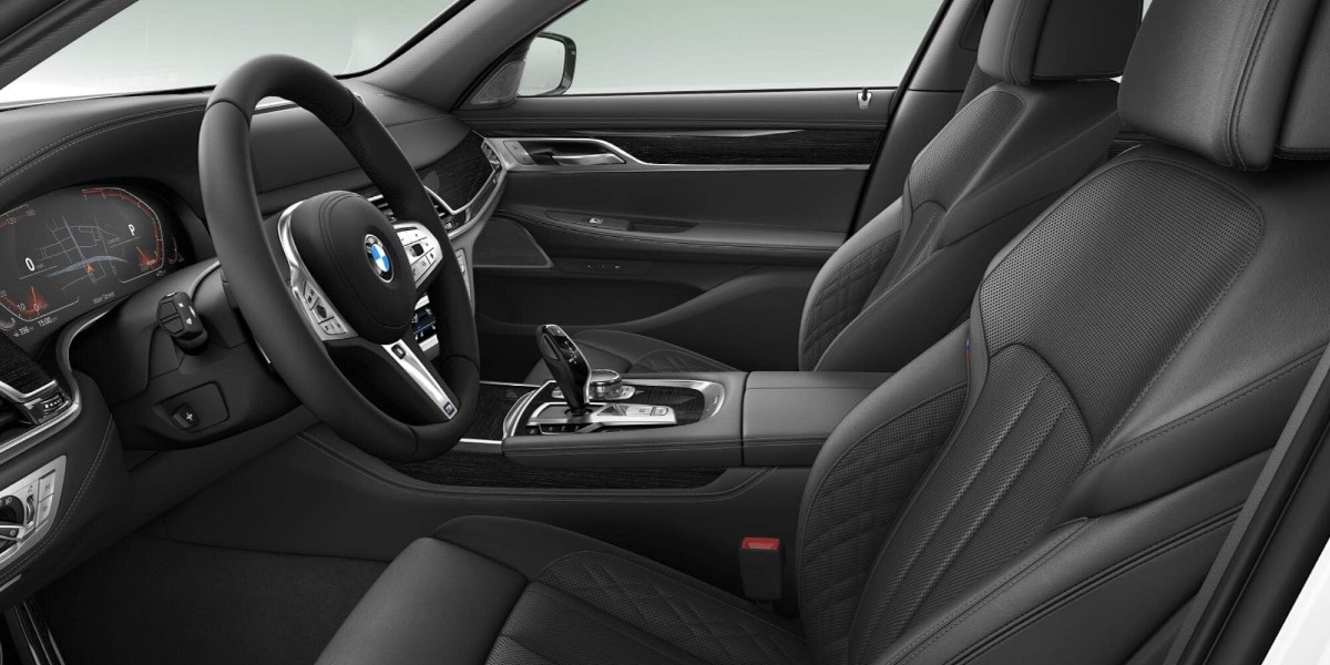 2020 BMW 750i xDrive Black Nappa Leather Front Interior Picture 2020 BMW 750i xDrive Black Nappa Leather Front Interior Picture
